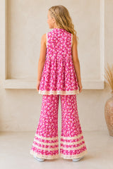 🌸 BACK TO SCHOOL SET– RED DAISY GRÖSSE 6- 8 JAHRE