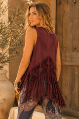 Wild Heart Lederweste – Marron