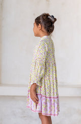 🌸 BACK TO SCHOOL KLEID – LILAC GRÖSSE 6- 8 JAHRE