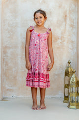🌸 BACK TO SCHOOL KLEID– RED PARADISE GRÖSSE 6- 8 JAHRE