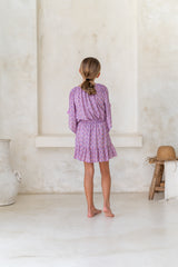 🌸 BACK TO SCHOOL KLEID– LILAC LOVE GRÖSSE 6- 8 JAHRE