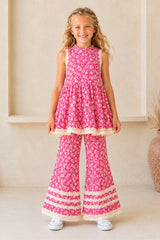 🌸 BACK TO SCHOOL SET– RED DAISY GRÖSSE 6- 8 JAHRE
