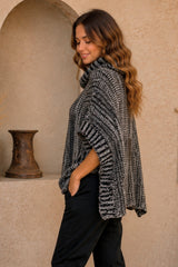 Aspen Leather Pocket Poncho