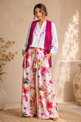 Wild Heart Lederweste – Fuchsia