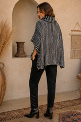 Aspen Leather Pocket Poncho