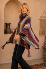 Mountain Mist Knit Poncho