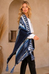 Nordic Wool Poncho Black
