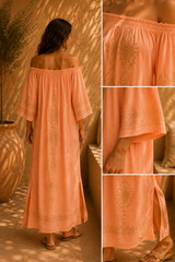 LLUCMAJOR DRESS PEACH
