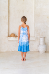 🌸 BACK TO SCHOOL KLEID – BLUE SKY GRÖSSE 6- 8 JAHRE