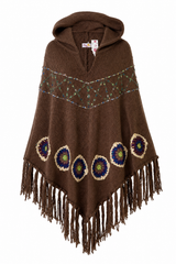 Desert Moon Poncho Brown