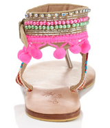 Sandalen mit Aufwendiger Stickerei