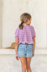 Spinat Mafia T-Shirt Blume Weiss