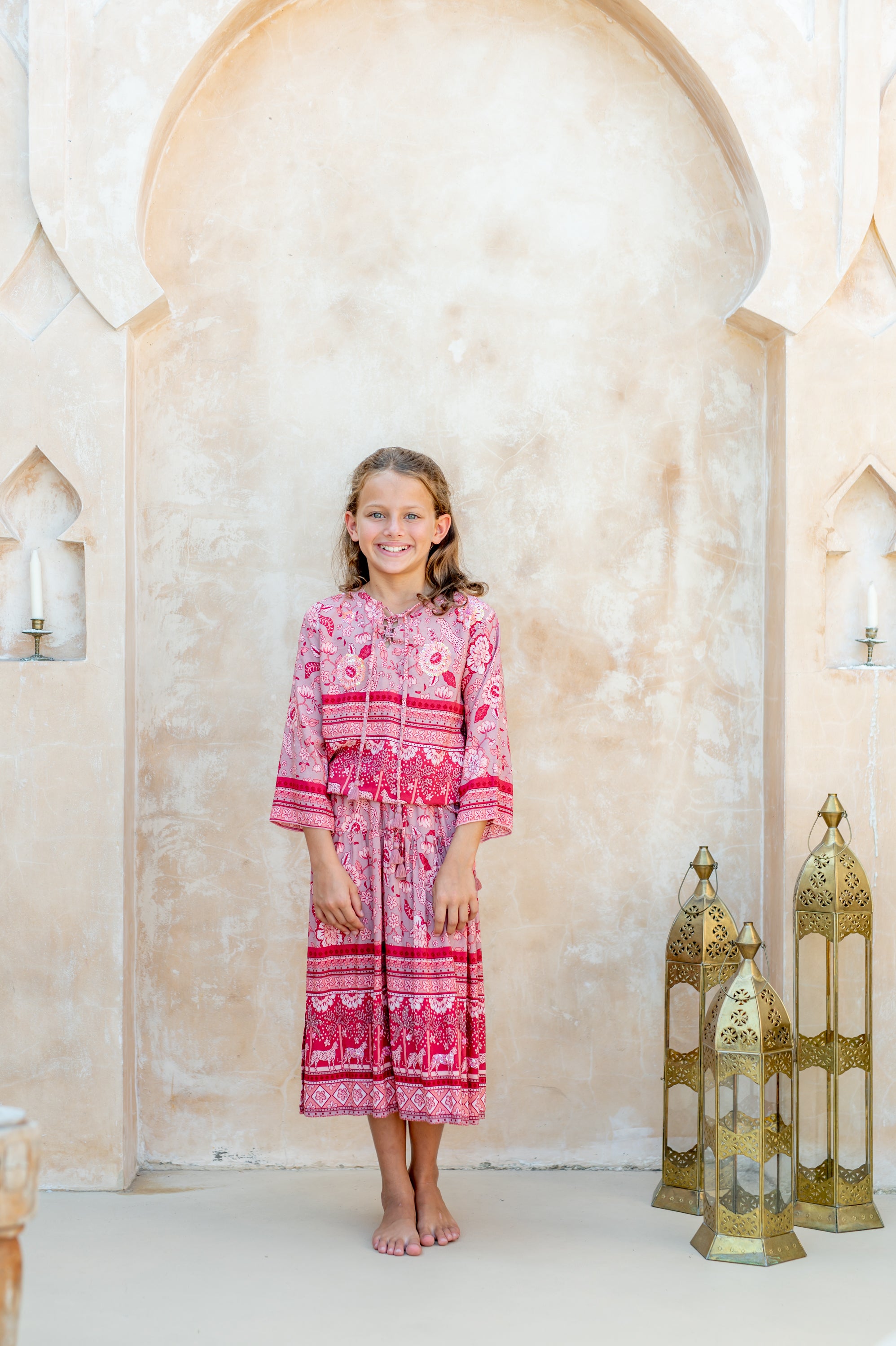 🌸 BACK TO SCHOOL BLUSE– RED PARADISE, GRÖSSE 6-8 JAHRE
