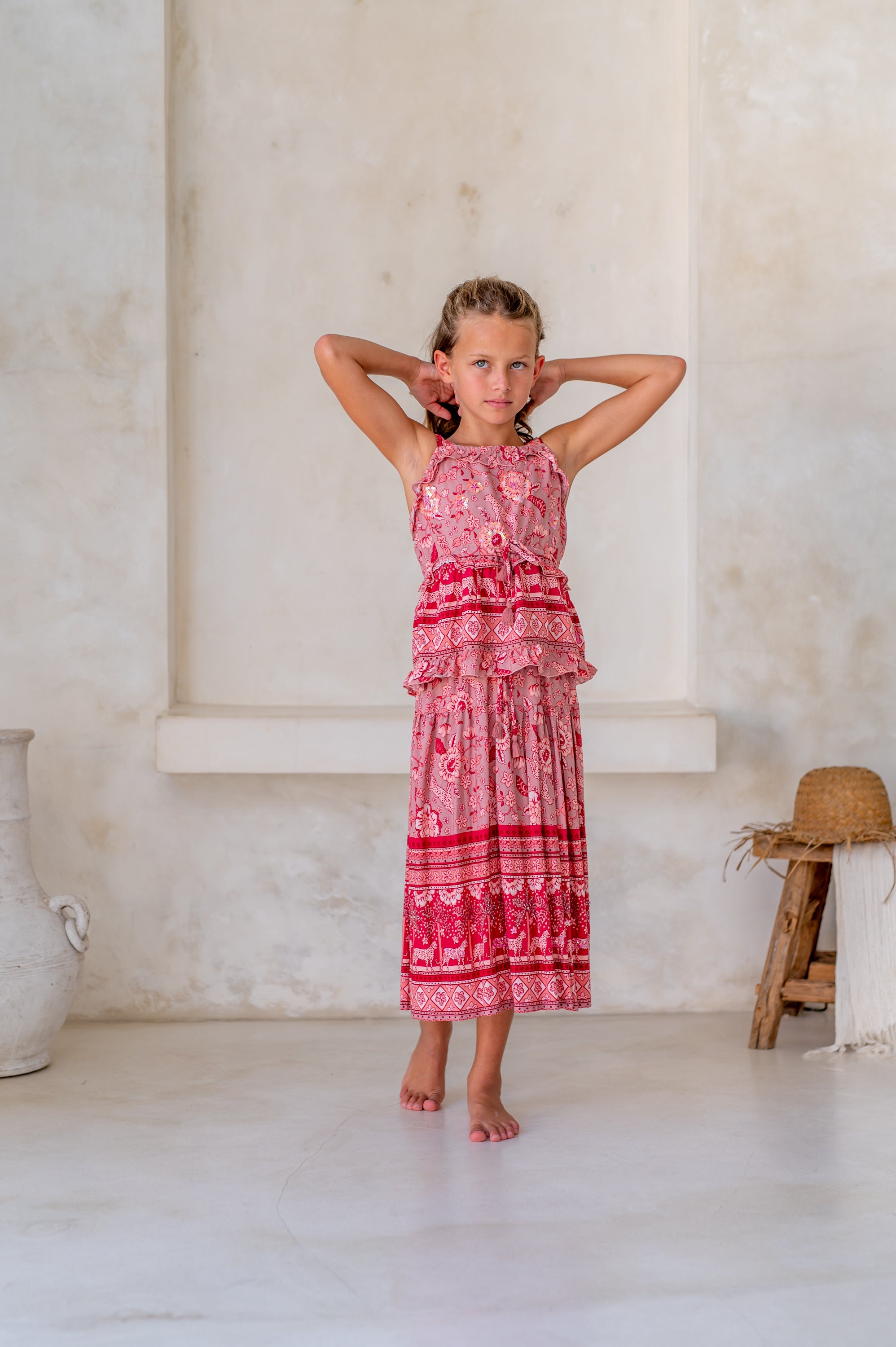 🌸 BACK TO SCHOOL SET – RED PARADISE, GRÖSSE 6- 8 JAHRE