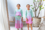 🌸 BACK TO SCHOOL BLUSE– MINT PINK GRÖSSE 6- 8 JAHRE