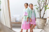 🌸 BACK TO SCHOOL BLUSE– MINT PINK GRÖSSE 6- 8 JAHRE