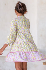 🌸 BACK TO SCHOOL KLEID – LILAC GRÖSSE 6- 8 JAHRE