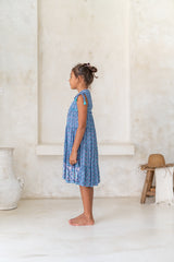 🌸 BACK TO SCHOOL KLEID – BLUE LAGOON GRÖSSE 6- 8 JAHRE