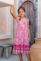 🌸 BACK TO SCHOOL KLEID– RED PARADISE GRÖSSE 6- 8 JAHRE