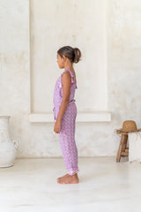 🌸 BACK TO SCHOOL JUMPSUIT– LILAC LOVE GRÖSSE 6- 8 JAHRE