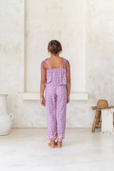🌸 BACK TO SCHOOL JUMPSUIT– LILAC LOVE GRÖSSE 6- 8 JAHRE
