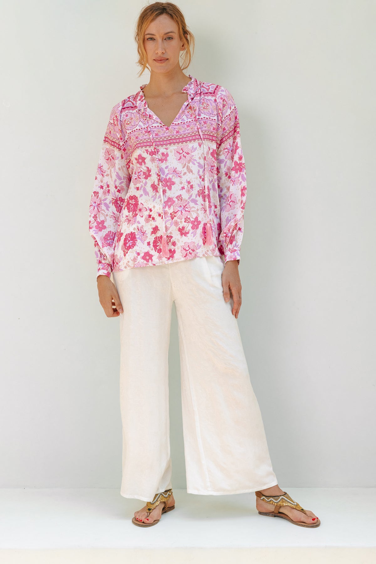 MYKONOS BLOUSE ROSA