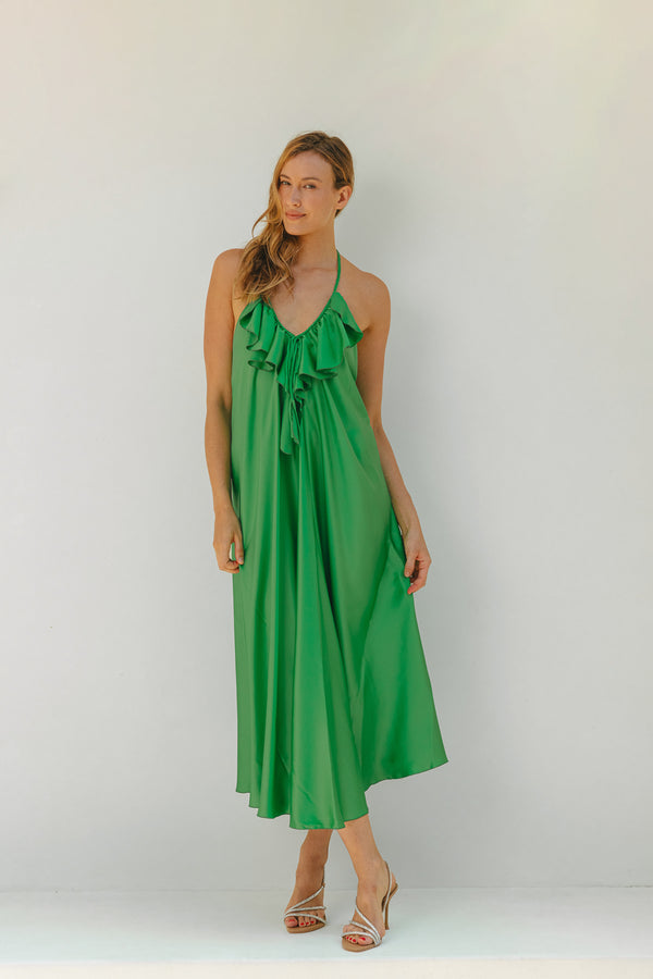 PAROS DRESS GREEN
