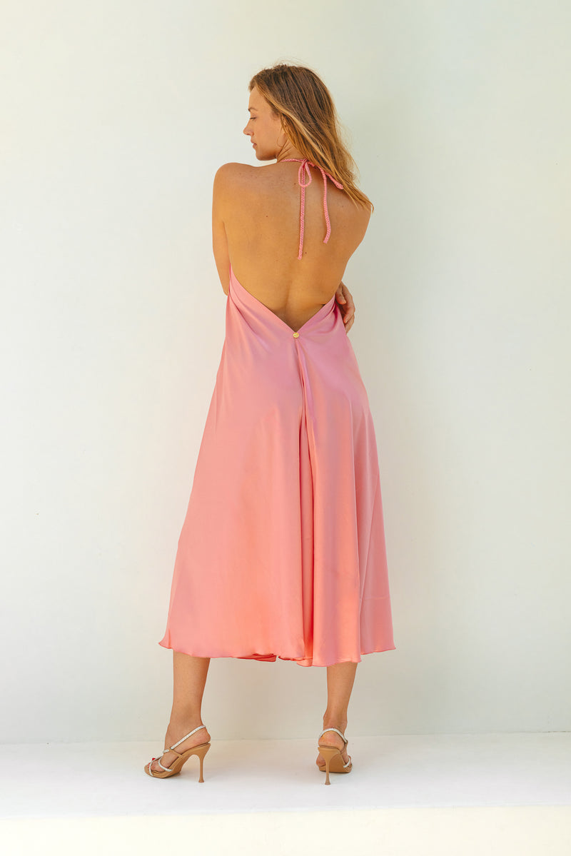 PAROS DRESS APRICOT