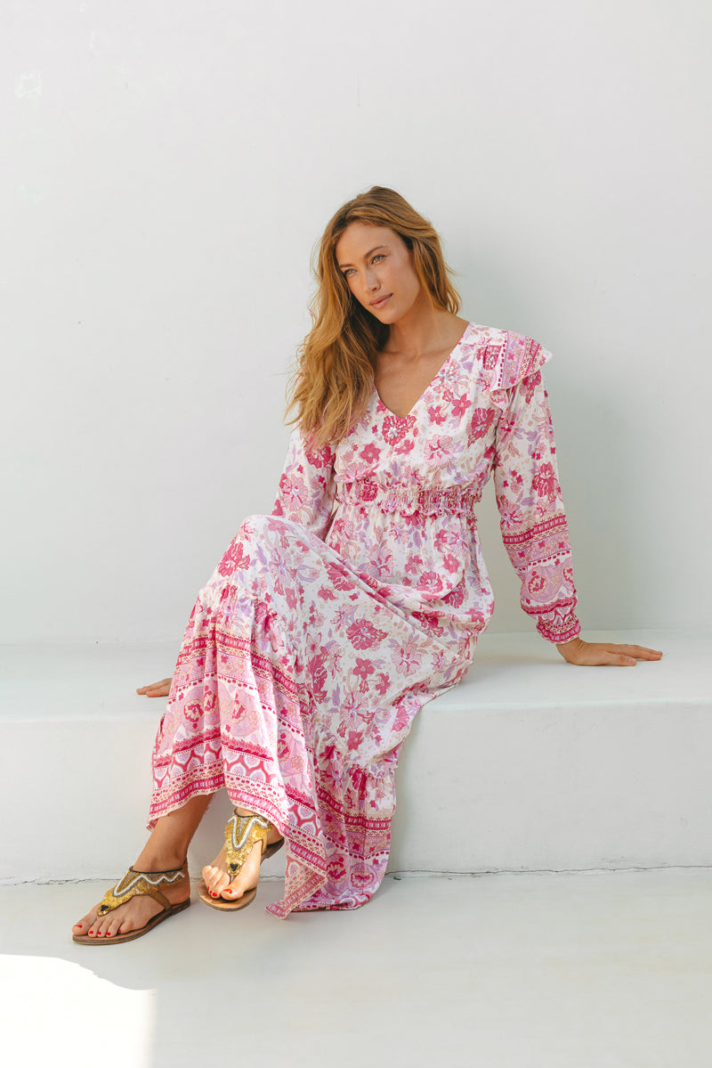 MYKONOS DRESS ROSA