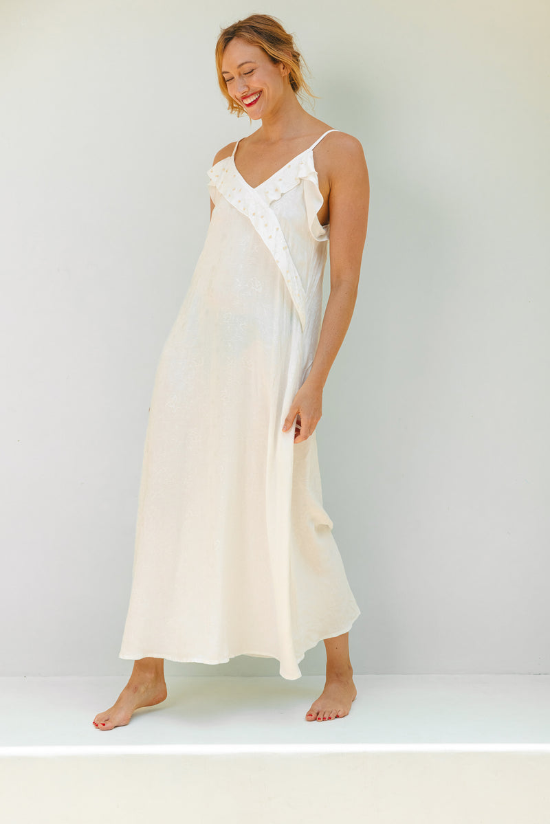KORFU DRESS WHITE