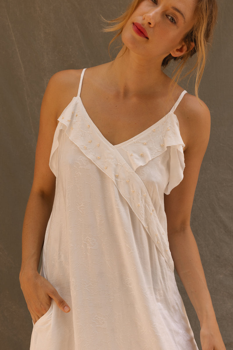 KORFU DRESS WHITE