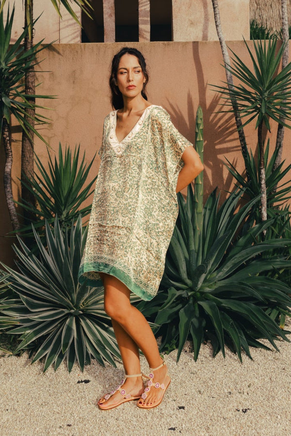 Andros Tunic Silk Tiedye Shell