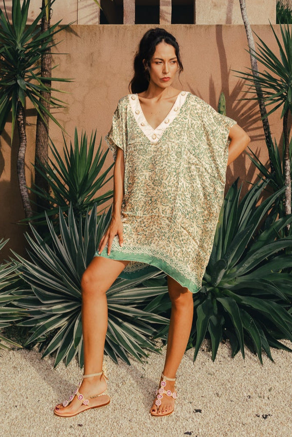 Andros Tunic Silk Tiedye Shell