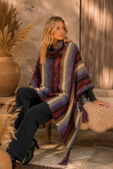 Mountain Mist Knit Poncho