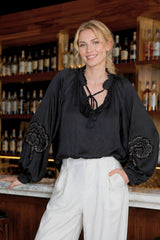 Bluse Blumenpoesie