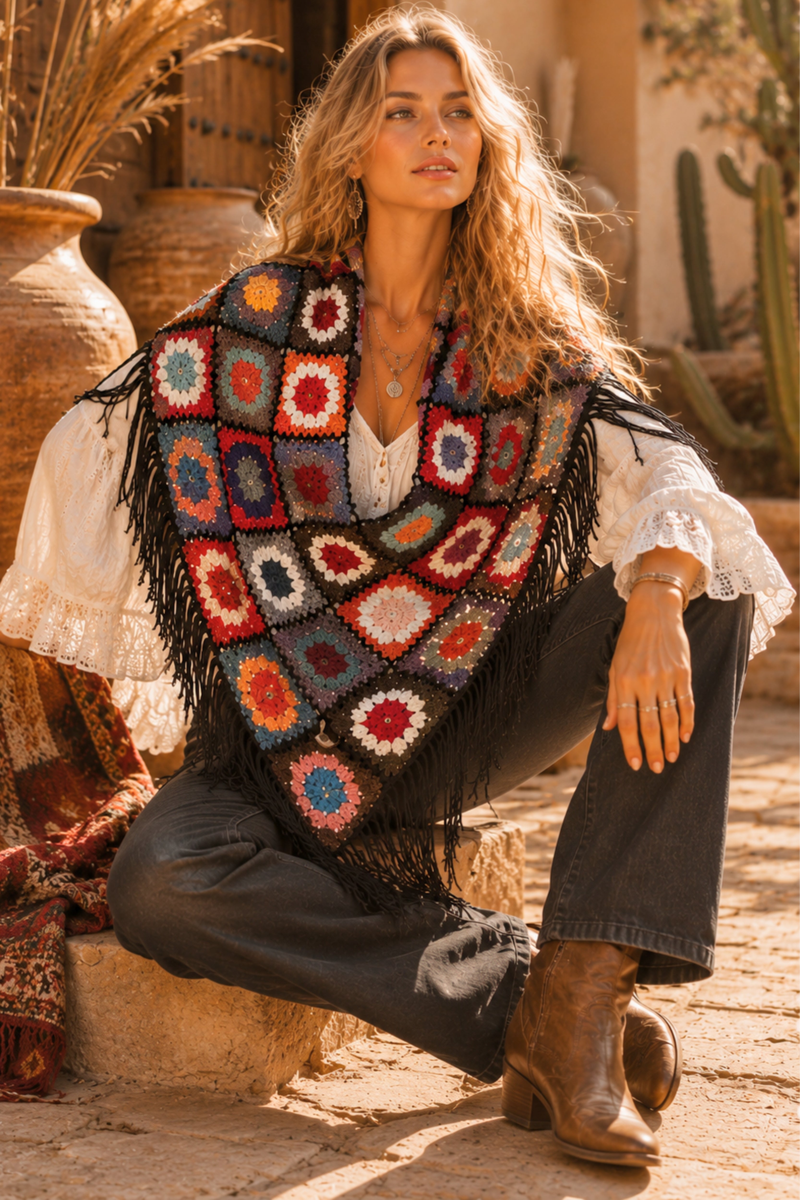 Bohemian Mosaic Shawl