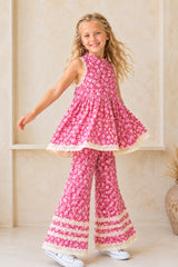 🌸 BACK TO SCHOOL SET– RED DAISY GRÖSSE 6- 8 JAHRE