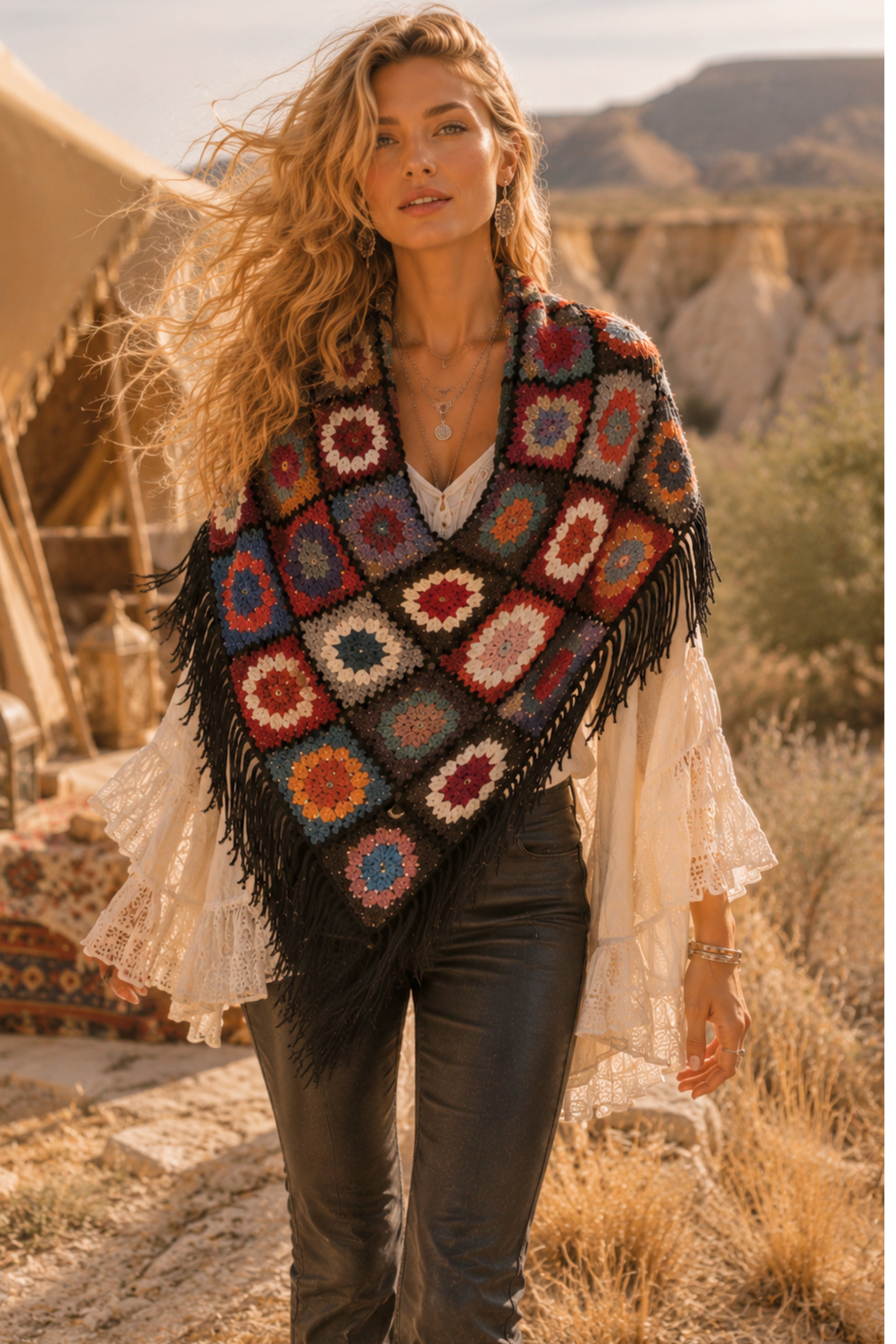 Bohemian Mosaic Shawl