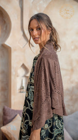Brown Suede Schal – Limited