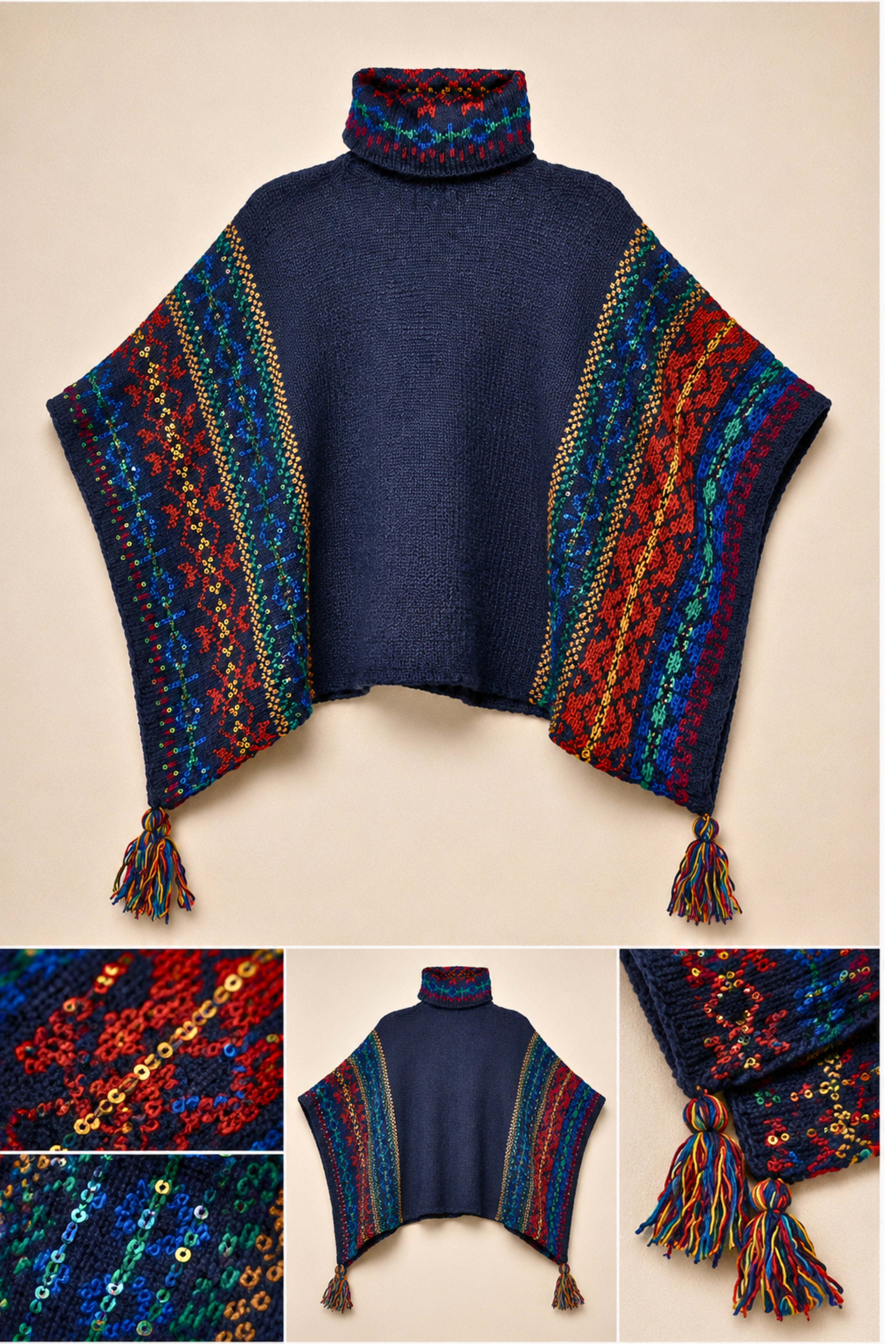 Heritage Knit Poncho
