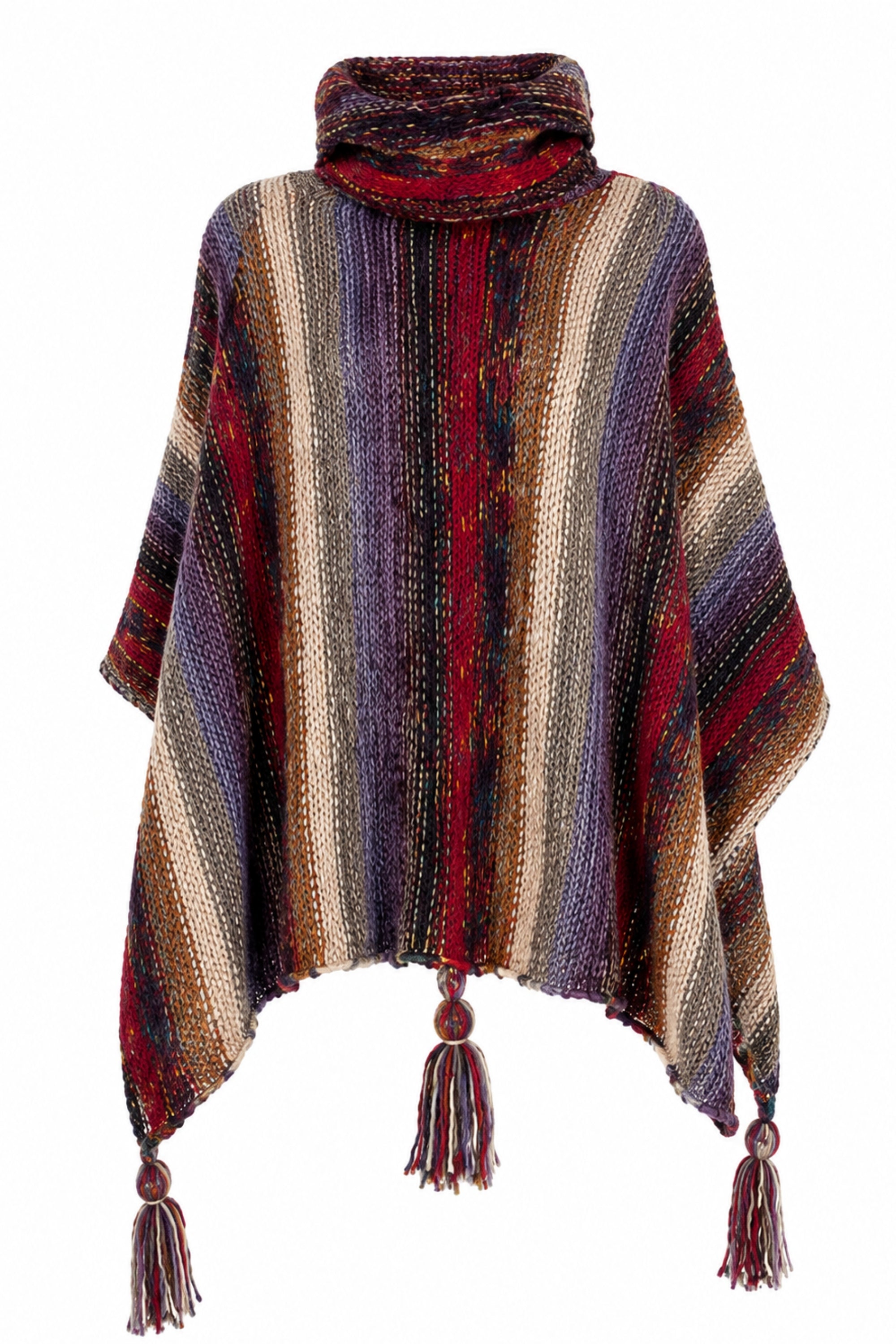 Mountain Mist Knit Poncho