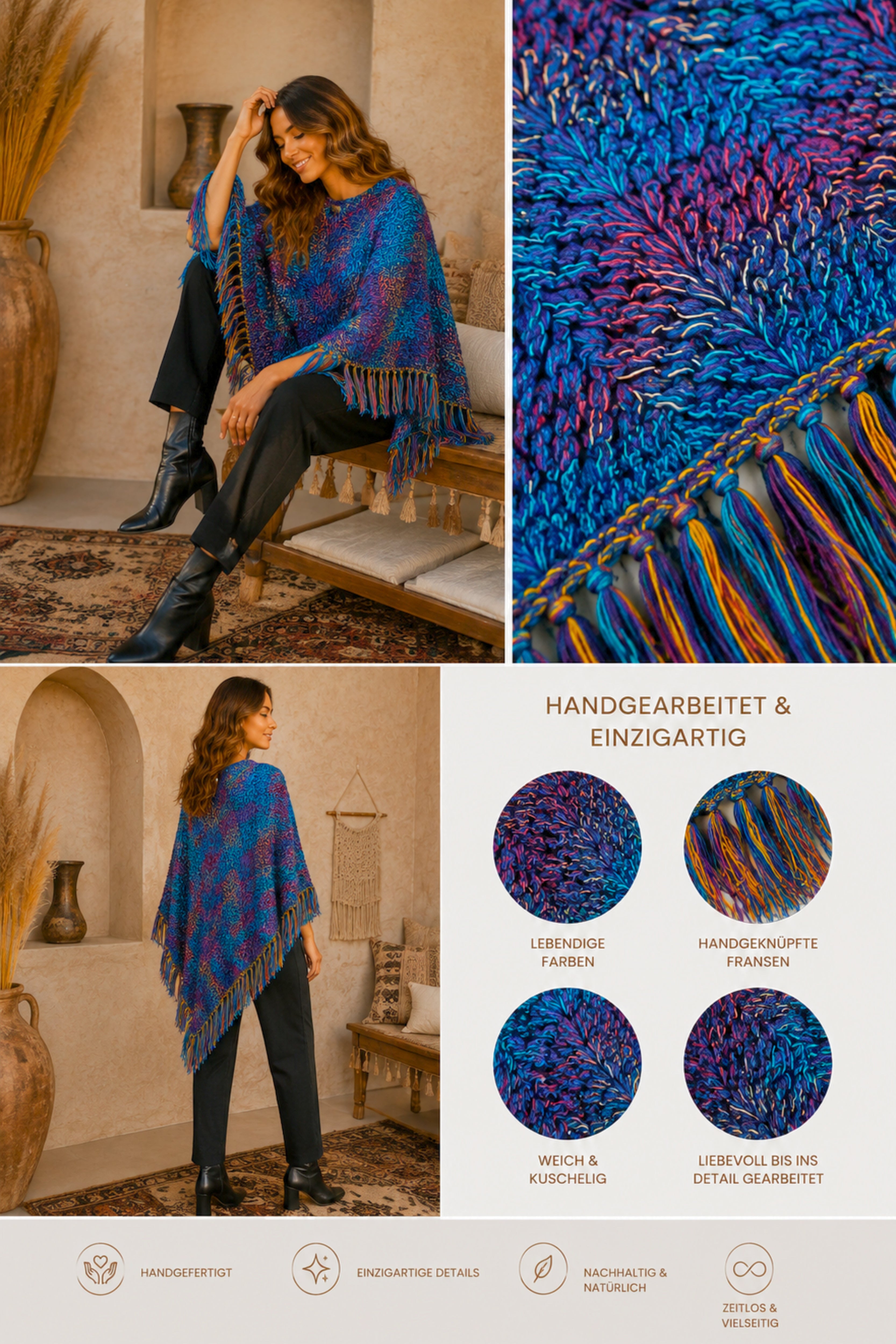 Aurora Knit Poncho