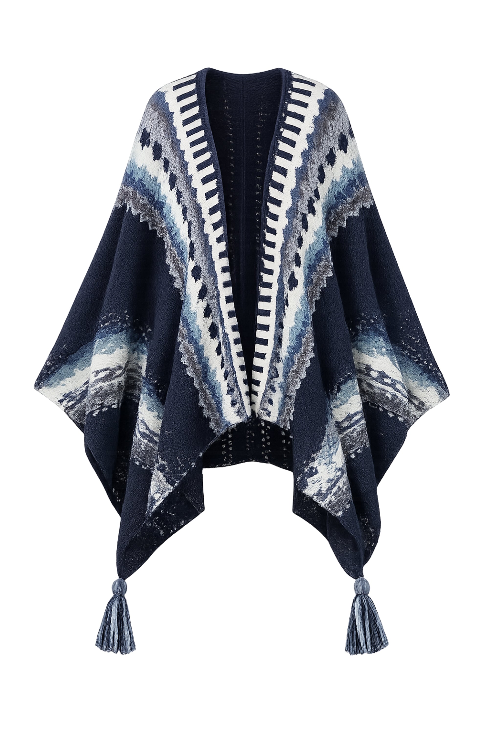 Nordic Wool Poncho Black