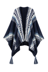 Nordic Wool Poncho Black
