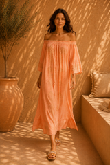 LLUCMAJOR  DRESS PEACH