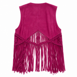 Wild Heart Lederweste – Fuchsia
