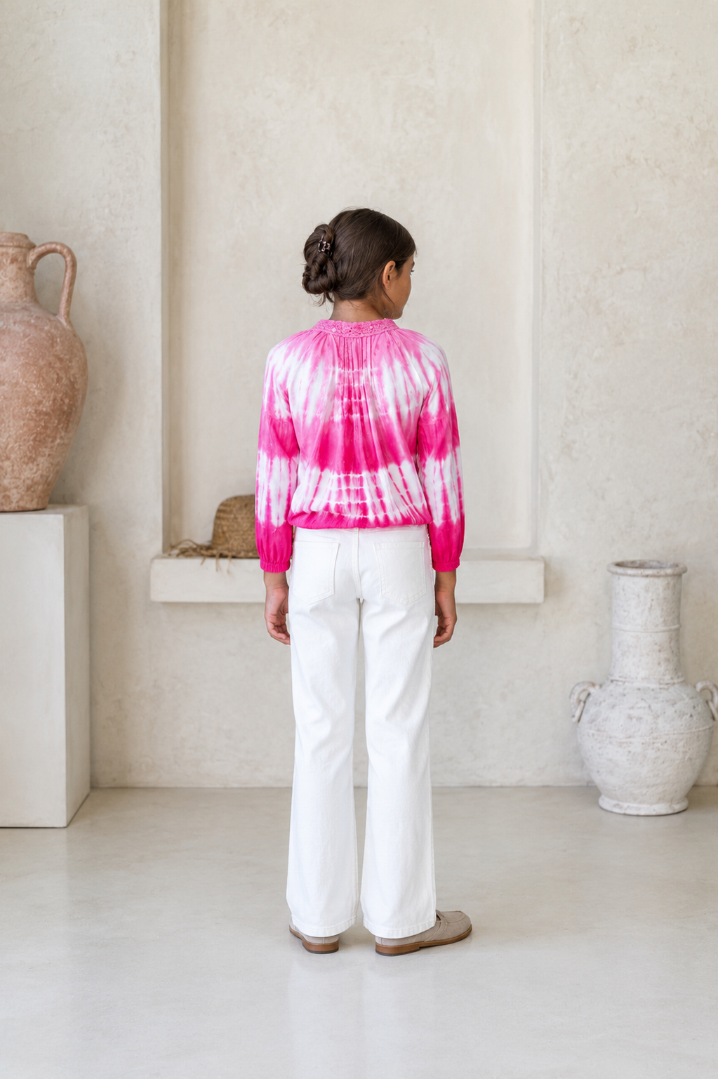 🌸 BACK TO SCHOOL BLUSE–– PINK LOVE GRÖSSE 6- 8 JAHRE