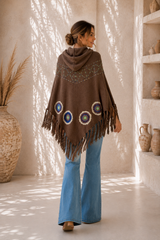 Desert Moon Poncho Brown