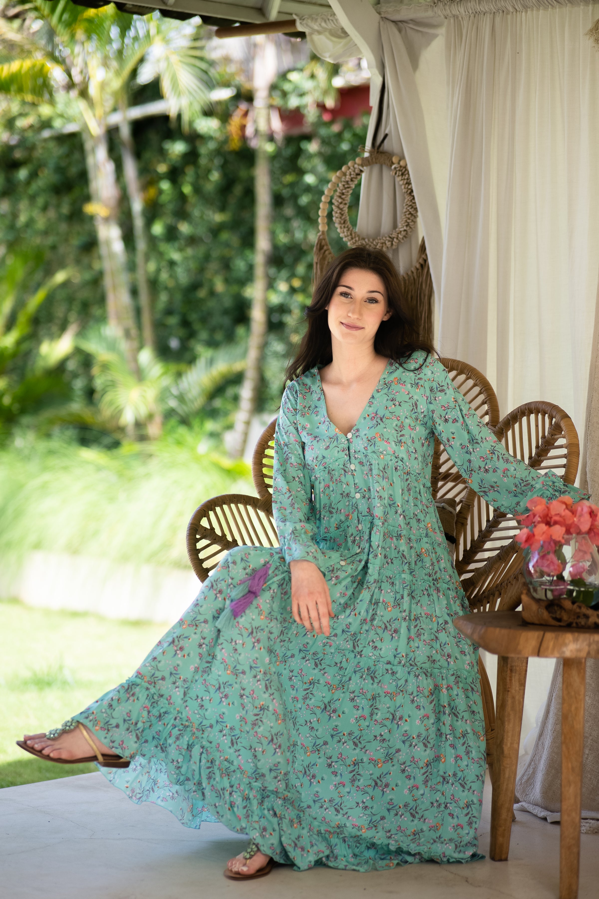 Maldives Dress - Green L15